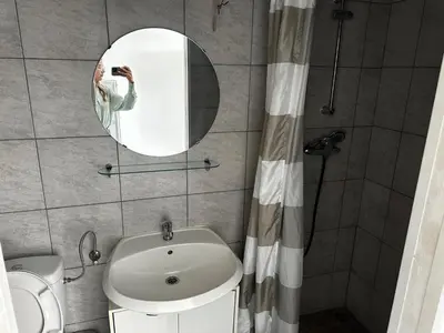 Ein Badezimmer in der Unterkunft AB Pension Dachau