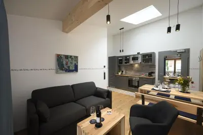 Küche/Küchenzeile in der Unterkunft Haus Sternenhimmel