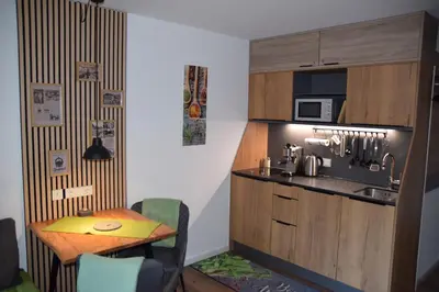 Küche/Küchenzeile in der Unterkunft Apartment am Spitzingsee