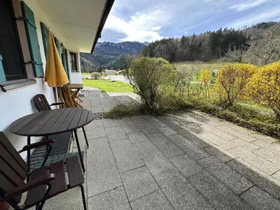 Ein allgemeiner Bergblick oder ein Berglick von der Ferienwohnung aus