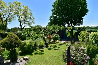 Ein Garten an der Unterkunft La Datcha