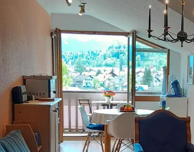 Küche/Küchenzeile in der Unterkunft Ferienwohnung Alpenpanorama