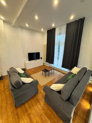 Ein Sitzbereich in der Unterkunft Bavaria Home Modern Living