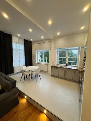Ein Sitzbereich in der Unterkunft Bavaria Home Modern Living
