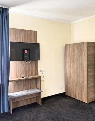 Küche/Küchenzeile in der Unterkunft Art Hotel