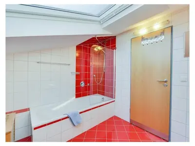 Ein Badezimmer in der Unterkunft Holiday apartment in Munich with Wi-Fi