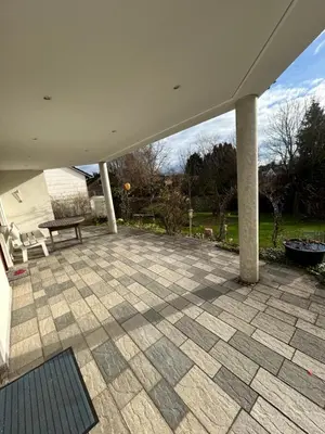 Ein Balkon oder eine Terrasse in der Unterkunft Tolle Ferienwohnung in Altomünster