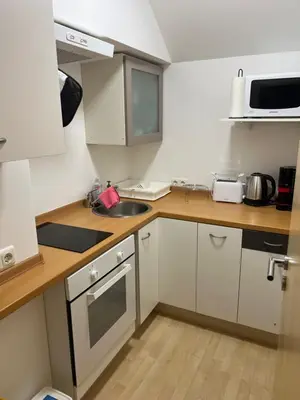 Küche/Küchenzeile in der Unterkunft Hinter-Apartments West