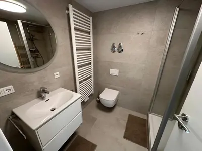 Ein Badezimmer in der Unterkunft Hopfenwohnung 3
