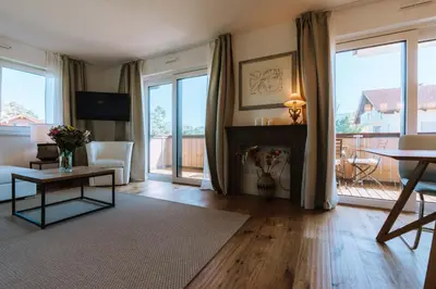 TV/Unterhaltungsangebot in der Unterkunft Ferienwohnung Leopoldine Chiemgau