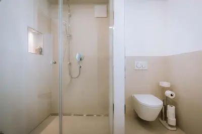 Ein Badezimmer in der Unterkunft Ferienwohnung Leopoldine Chiemgau