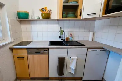 Küche/Küchenzeile in der Unterkunft Kleine Auszeit 43