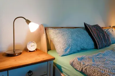 Ein Bett oder Betten in einem Zimmer der Unterkunft Kleine Auszeit 43