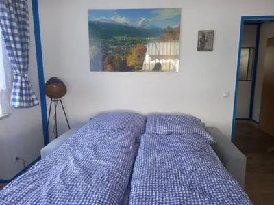 Ein Bett oder Betten in einem Zimmer der Unterkunft beim Anderl