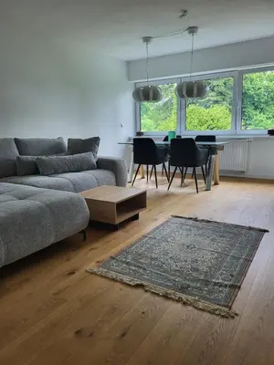 Ein Sitzbereich in der Unterkunft Gemütliche Oase im Grünen