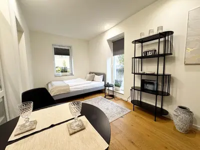 Ein Bett oder Betten in einem Zimmer der Unterkunft ma suite - Provino Studio - Zentrum