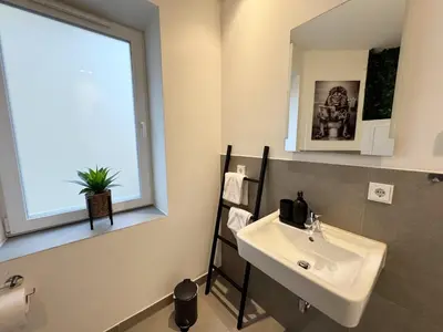 Ein Badezimmer in der Unterkunft ma suite - Provino Studio - Zentrum
