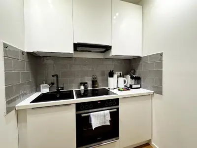 Küche/Küchenzeile in der Unterkunft ma suite - Provino Studio - Zentrum