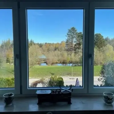 Sky bed and wood stove appartment