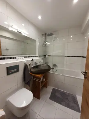 Ein Badezimmer in der Unterkunft Loft mit Kamin