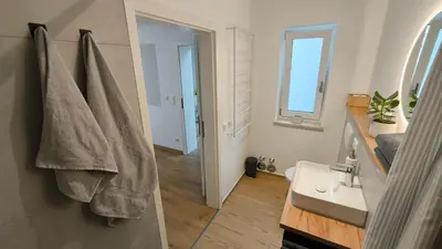 Ein Badezimmer in der Unterkunft Ferienwohnung Schmidmayer