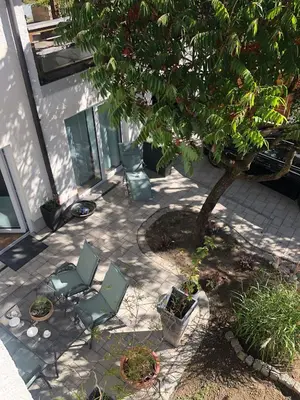 Ein Garten an der Unterkunft Ferienwohnung Schmidmayer