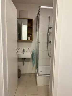 Ein Badezimmer in der Unterkunft City Quartier 4 Traumlage Augsburg Zentrum
