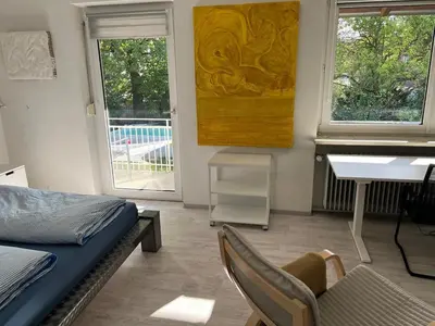 Ein Sitzbereich in der Unterkunft München Trudering 3 Schlafzimmer 90 qm sehr ruhig, U-S Bahn 350m