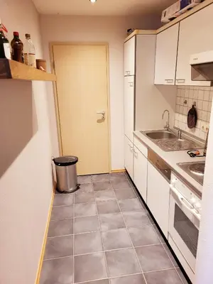 Küche/Küchenzeile in der Unterkunft Die Waldmeisterei