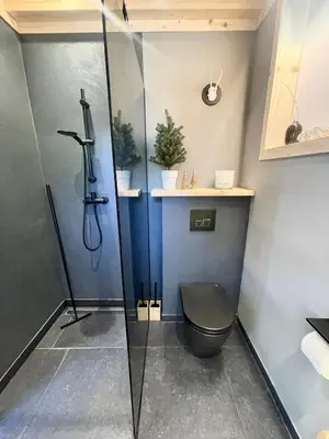 Ein Badezimmer in der Unterkunft Ferienwohnung Dahoam