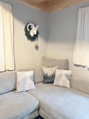 Ein Bett oder Betten in einem Zimmer der Unterkunft Ferienwohnung Dahoam