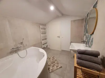 Ein Badezimmer in der Unterkunft Beim Mooswiesler Dahoam
