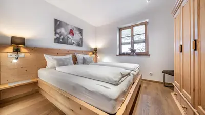 Ein Bett oder Betten in einem Zimmer der Unterkunft Mountain Lodge