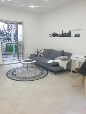 Ein Sitzbereich in der Unterkunft private parking,old town,52m2,terrace,no stairs, newly renovated,