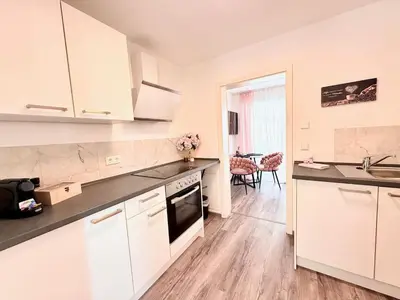 Küche/Küchenzeile in der Unterkunft Zentrumsnah, Balkon, Amazon Prime,Self Checkin