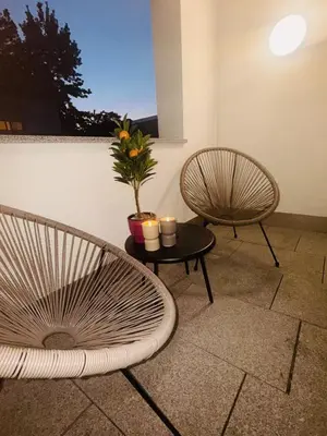 Ein Balkon oder eine Terrasse in der Unterkunft Zentrumsnah, Balkon, Amazon Prime,Self Checkin