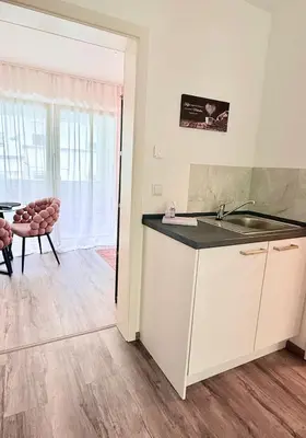 Küche/Küchenzeile in der Unterkunft Zentrumsnah, Balkon, Amazon Prime,Self Checkin