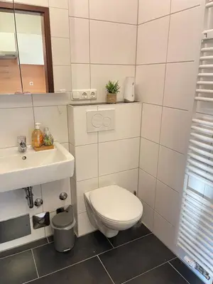Ein Badezimmer in der Unterkunft Gemütliches Apartment in zentraler Lage