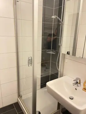 Ein Badezimmer in der Unterkunft Gemütliches Apartment in zentraler Lage