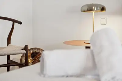 Ein Bett oder Betten in einem Zimmer der Unterkunft Casa Tantris - in Gmund am Tegernsee