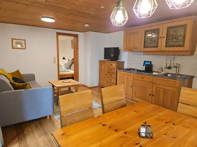 Küche/Küchenzeile in der Unterkunft Gästehaus zum Giggerer