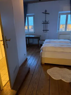 Ein Bett oder Betten in einem Zimmer der Unterkunft Gasthof Staudham