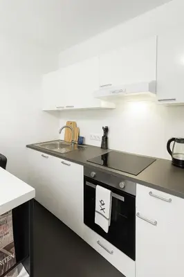 Küche/Küchenzeile in der Unterkunft Airport Apartment 64 in Freising