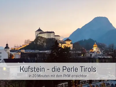 Ein allgemeiner Bergblick oder ein Berglick von der Ferienwohnung aus