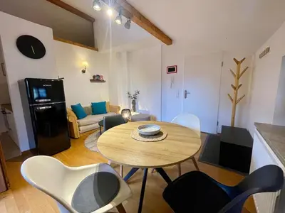 Küche/Küchenzeile in der Unterkunft Ferienwohnung Mangfall - Berge, Natur und Ruhe