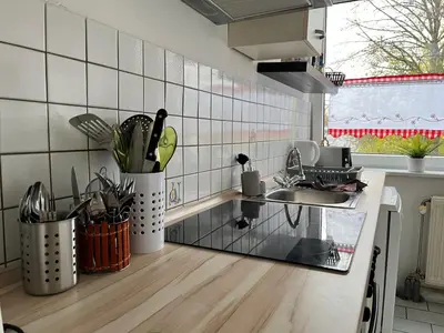 Küche/Küchenzeile in der Unterkunft Ferienwohnung in Landsberg am Lech