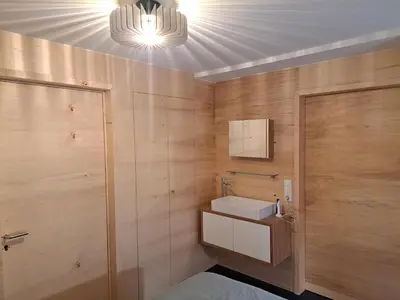 Ein Badezimmer in der Unterkunft Bierfrauhäusl