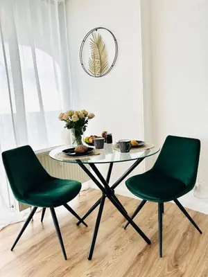 Ein Sitzbereich in der Unterkunft Charmantes Appartement im 25 OG mit Aussicht und 60 Zoll TV