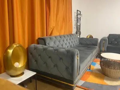 Ein Sitzbereich in der Unterkunft HDM Apart Munich