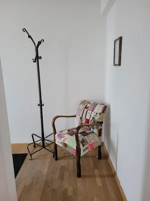 Ein Sitzbereich in der Unterkunft Ferienwohnung Harpfing